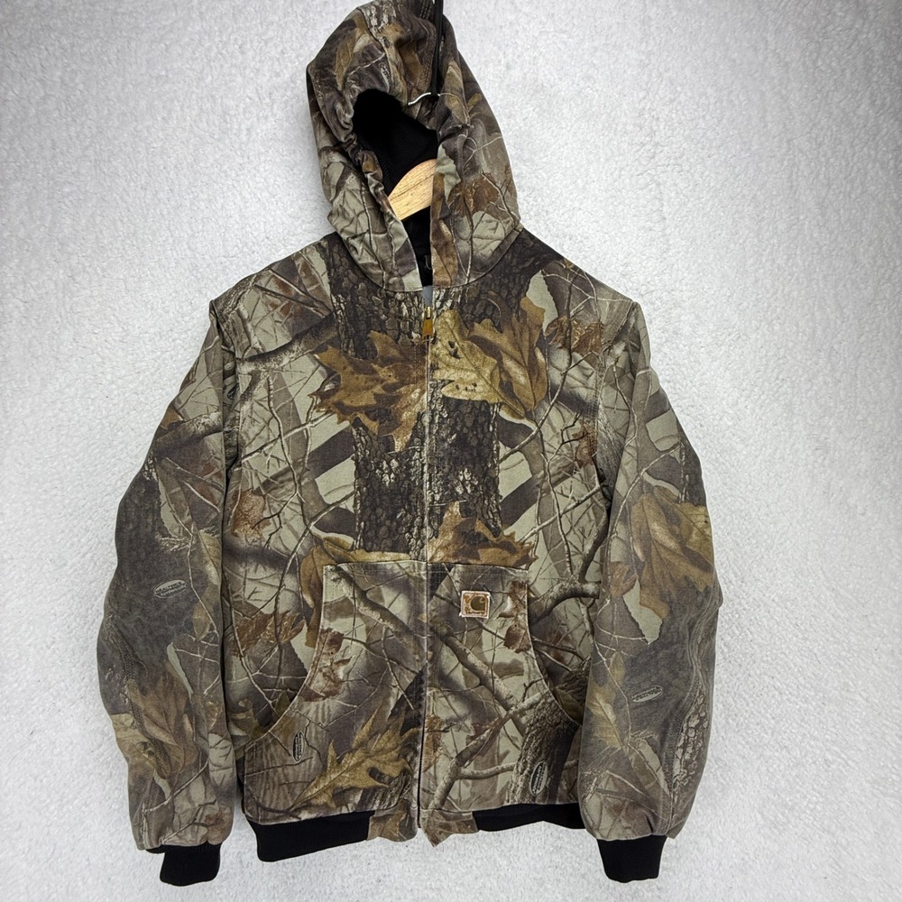 Carhartt Active Hunting Jacket Thermal Lined Youth XL YYJ144 CMO Camo‎
